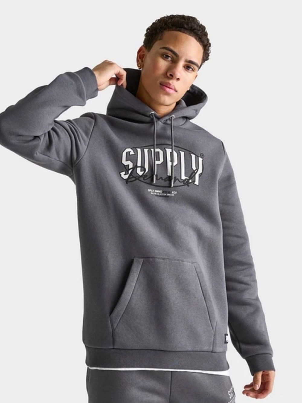 Supply & Demand Malone Hoodie Mens L Graphic Print Sweatshirt  LN